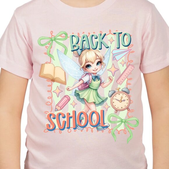 Tinker Bell Chibi Back to school Graphic T-shirt for kids - Picture 3 of 5